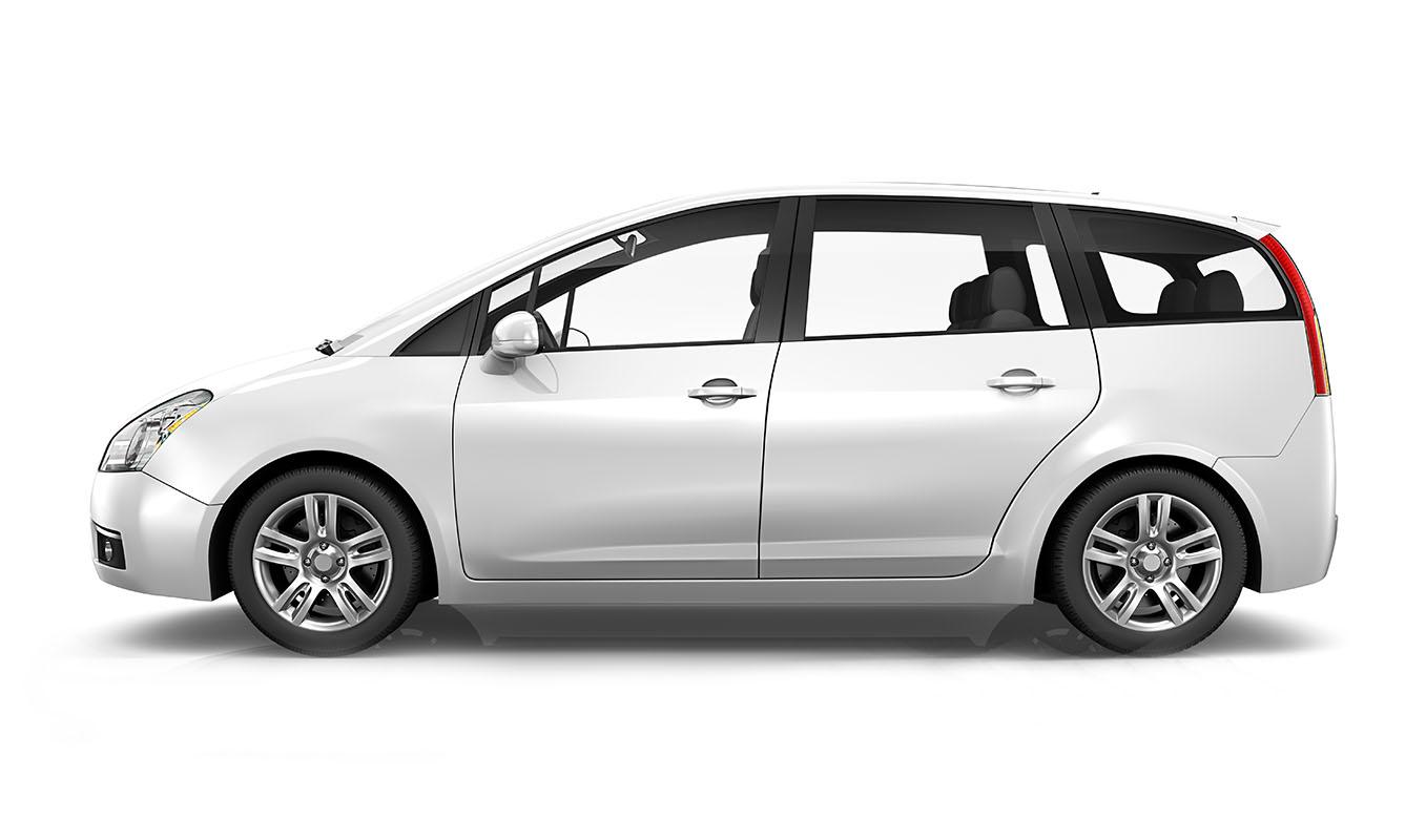 Illustration of a white car